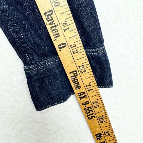 G-Star Raw Hunter 5620 Straight Shirt Lightweight Dark Denim Button Down Size S - Picture 15 of 15